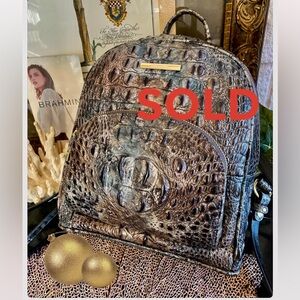 🚫SOLD🚫 TALISMAN HARD TO FIND COLOR ~ BRAHMIN MINI DARTMOUTH BACKPACK HANDBAG